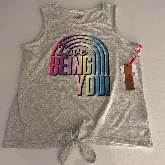Justice Tank Top Girls Large Gray - Picture 1 of 2